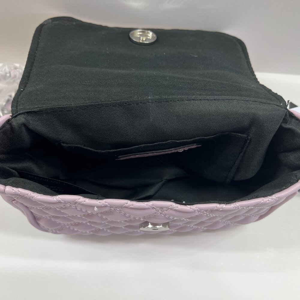 Kendall & Kylie SM Quilted Crossbody Bag In Rose Blush Pink - Chain Strap - NWT - Picture 8 of 9